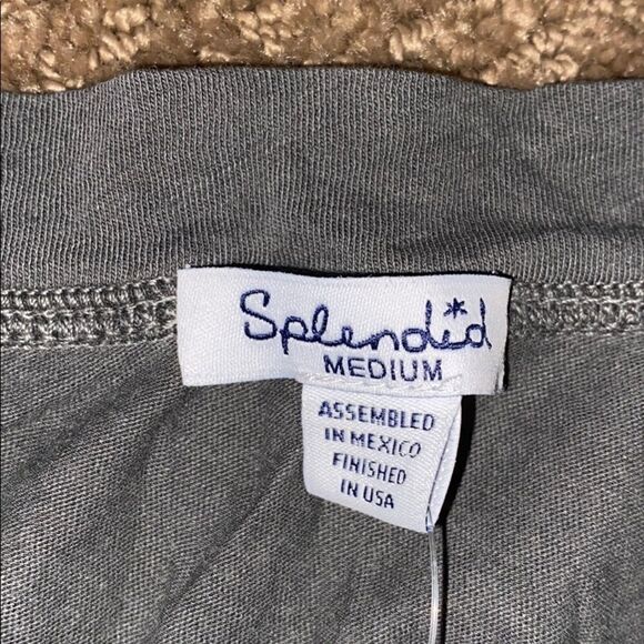 Spiritual Gangster Grey Flowy Tank with Side Bows - Picture 6 of 7